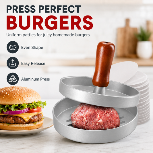 🔥🔥Last Day 40% OFF ✨Burger Press with Wooden Handle